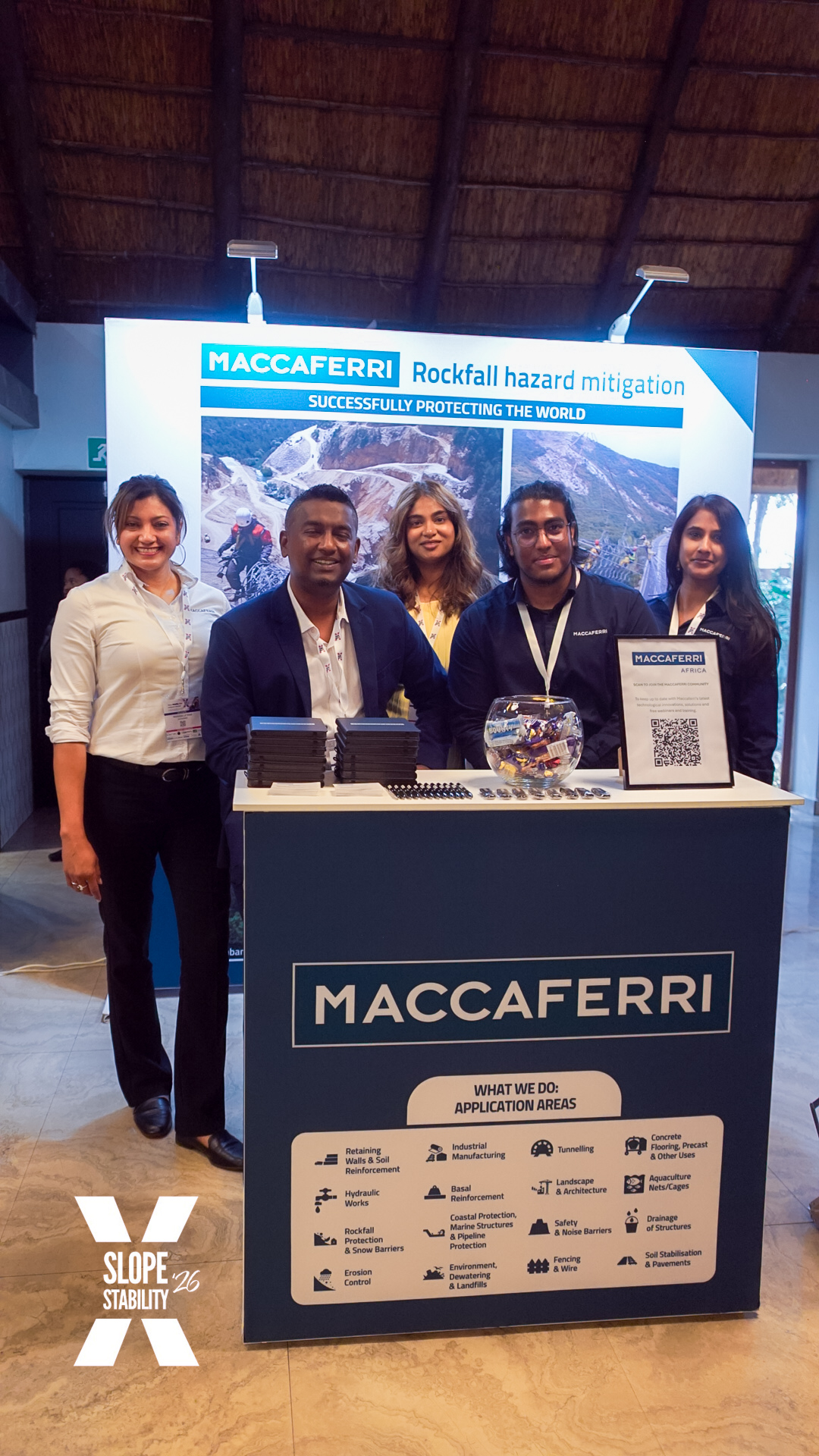 The Maccaferri team at their exhibition stand