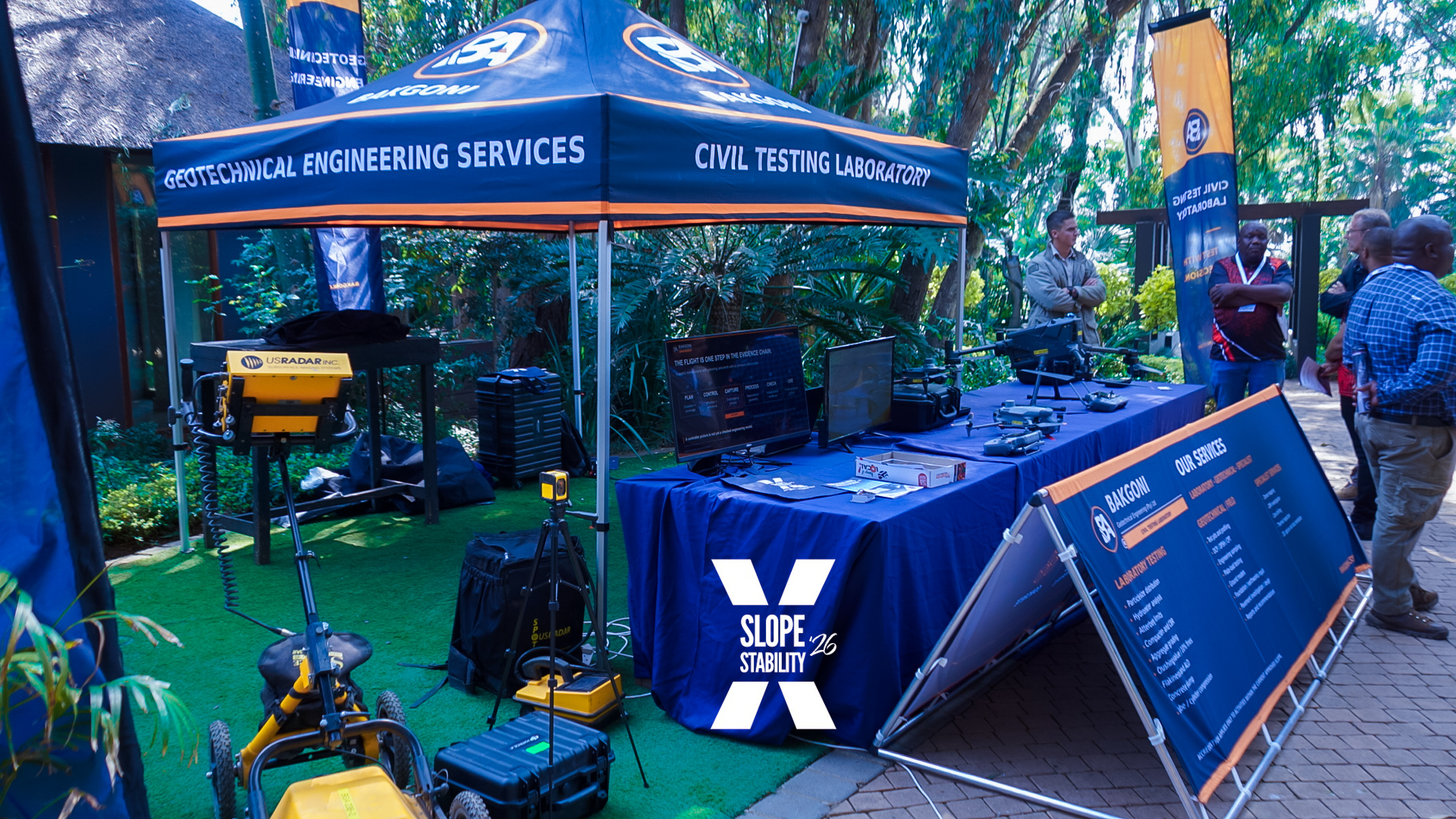 Outdoor exhibition area